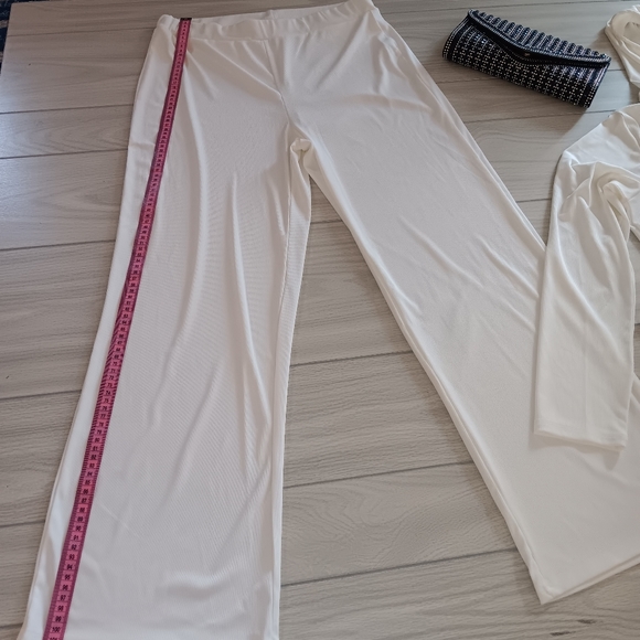 Women's Plus Size Casual Solid Color Plus Size Pit Vest Jacket Pants Three-Piece - Picture 14 of 16